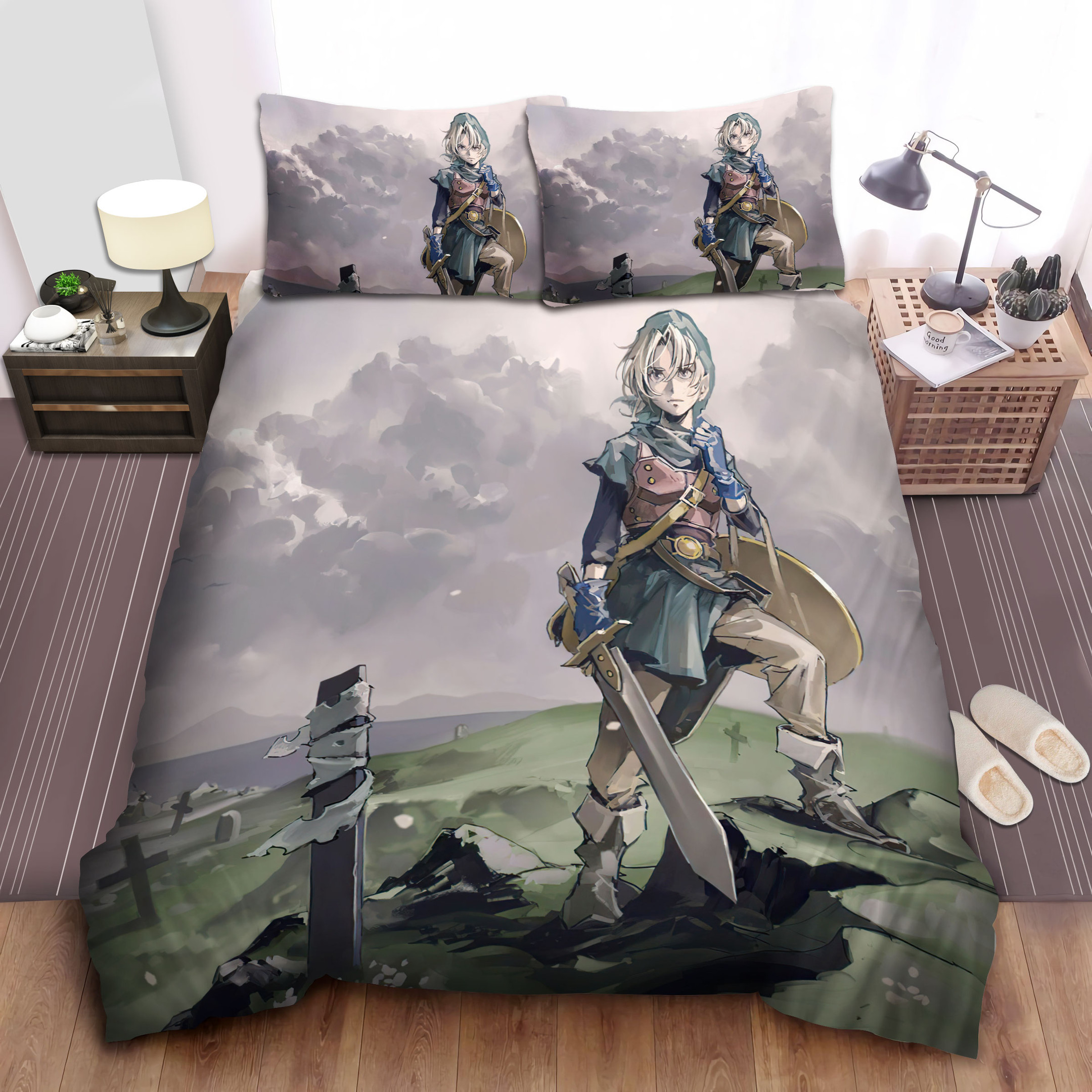 dragon quest the hero on graveyard bed sheets spread comforter duvet cover bedding sets zivfl