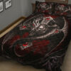 dragon skull quilt duvet cover bedroom sets comfortable bedding sets pfmin