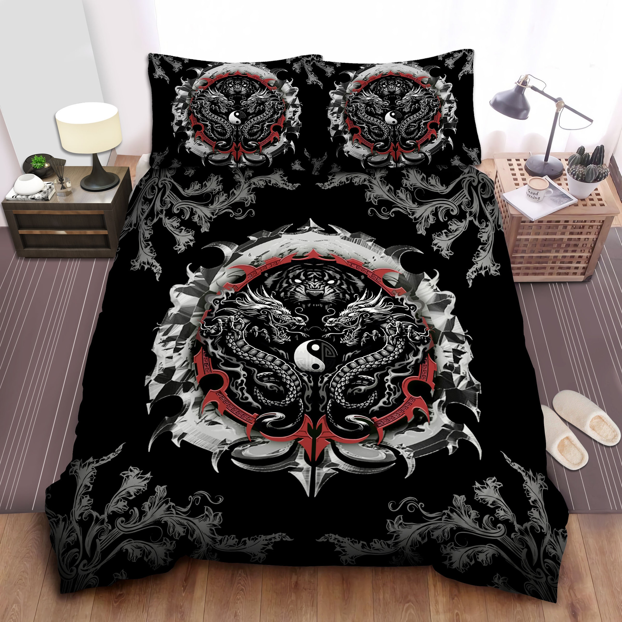 dragon tiger duvet cover bedroom sets comfortable bedding sets oyjuo