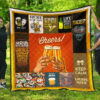 drinking beer premium quilt blanket hobby home decor custom for fans opcau