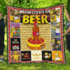 drinking beer simpson premium quilt blanket hobby home decor custom for fans fyop8