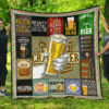 drinking craft beer premium quilt blanket hobby home decor custom for fans ojp7t