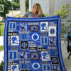 duke blue devils 2 quilt blanket for fans home decor gift 1