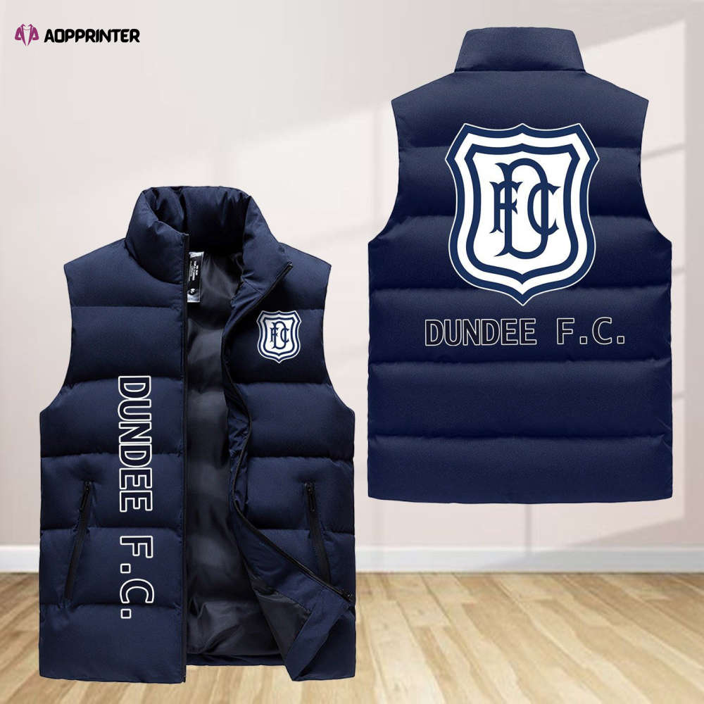 dundee f c sleeveless puffer jacket custom for fans spj0789