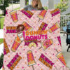 dunkin donuts quilt blanket for fans home decor gift