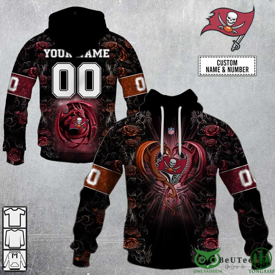 e4kPlGG6 89 Personalized NFL Rose Dragon Tampa Bay Buccaneers 3D Hoodie