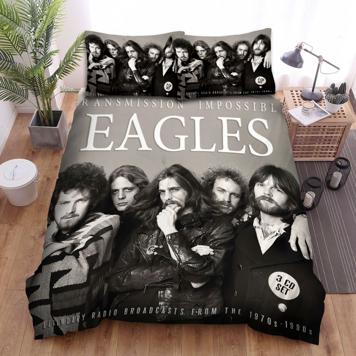 eagles transmission impossible cd art bedding sets sheets duvet cover bed spread j5uxg