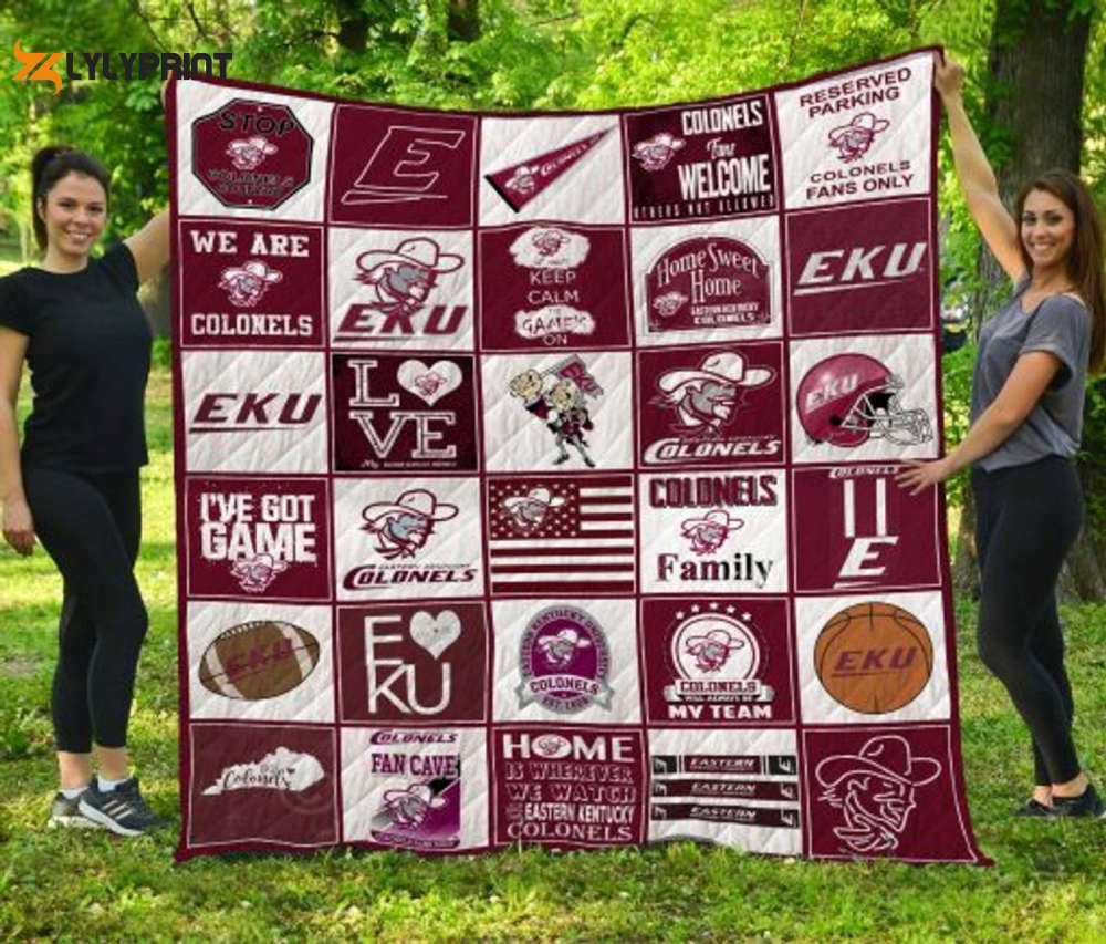 eastern kentucky colonels 1 quilt blanket 1