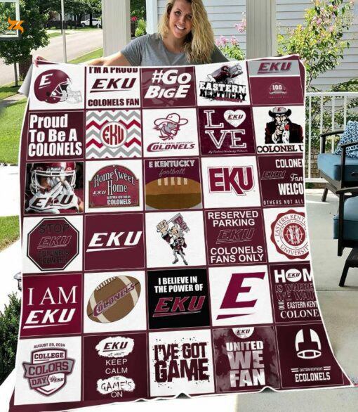 eastern kentucky colonels 2 quilt blanket for fans home decor gift 1