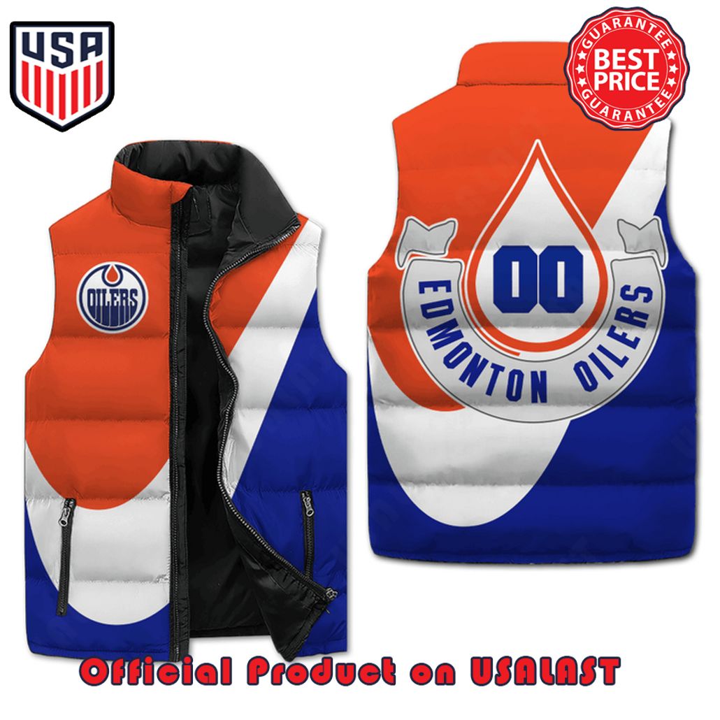 edmonton oilers puffer sleeveless jacket 1 Sjloz