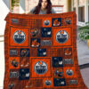 edmonton oilers quilt blanket for fans home decor gift 2