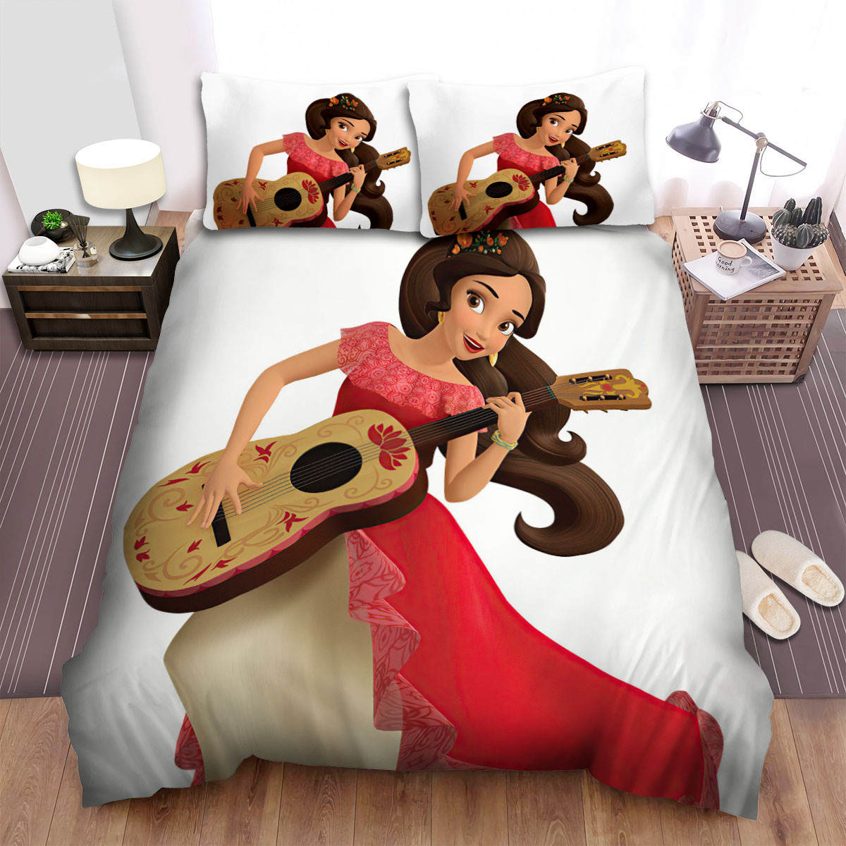 elena of avalor elena holding her guitar bed sheets spread duvet cover bedding sets uk8bo