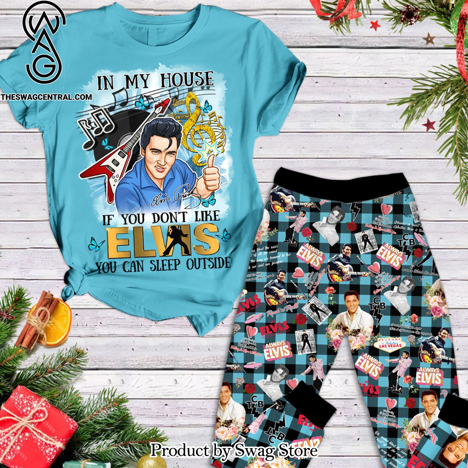 elvis presley full printed unisex pyjamas set 1 zqEqN