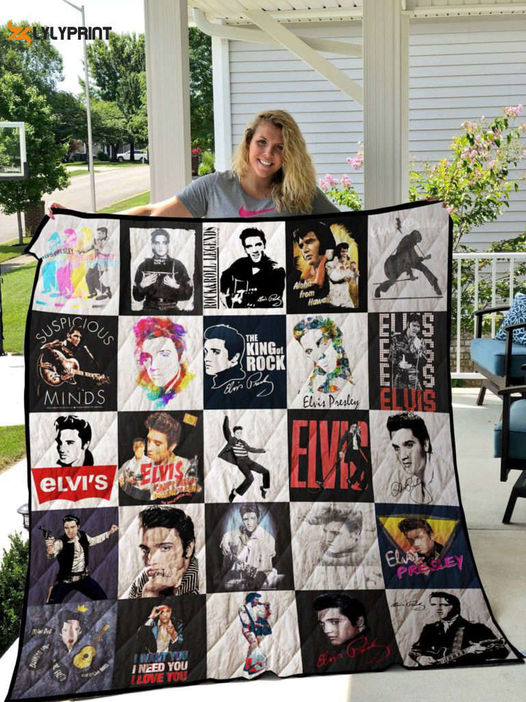 elvis presley quilt blanket for fans home decor gift 1c