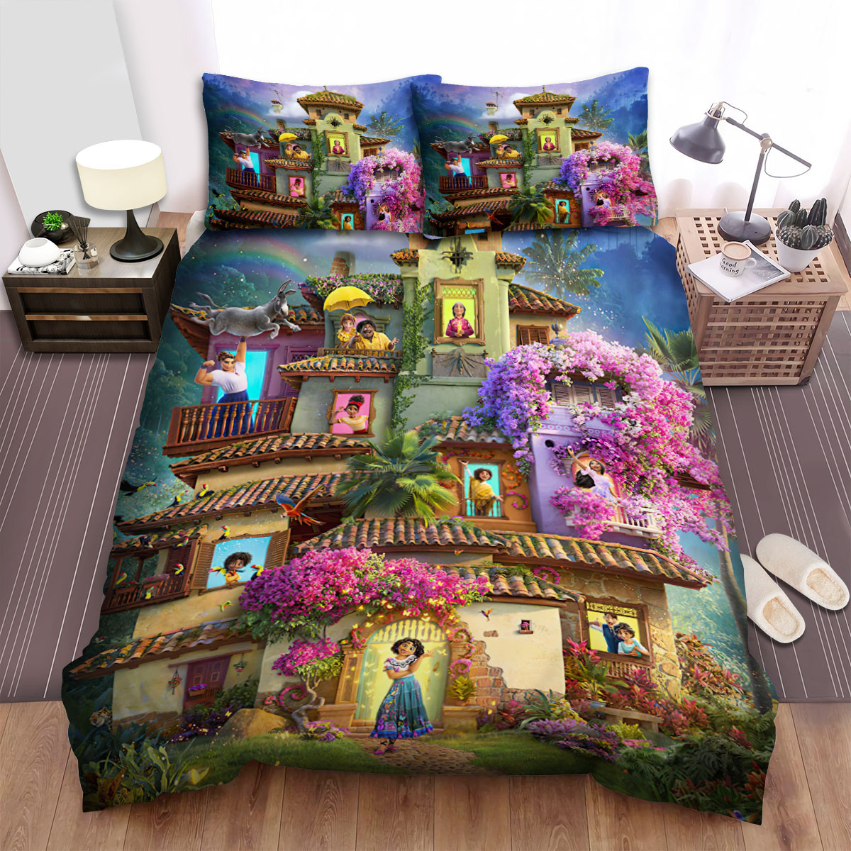 encanto house full of flowers duvet cover bedroom sets comfortable bedding sets nbmyt