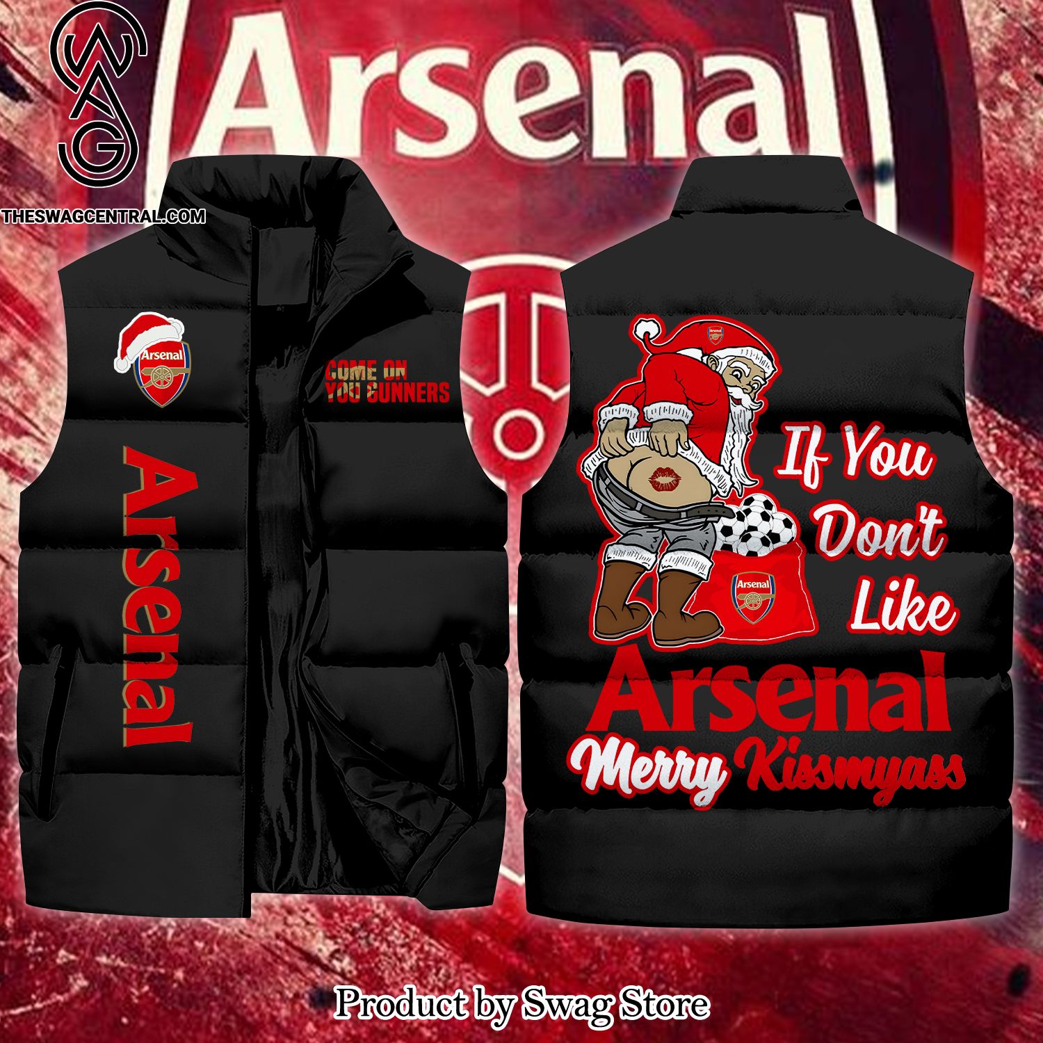 english premier league arsenal christmas unisex sleeveless jacket 1 JR8UF