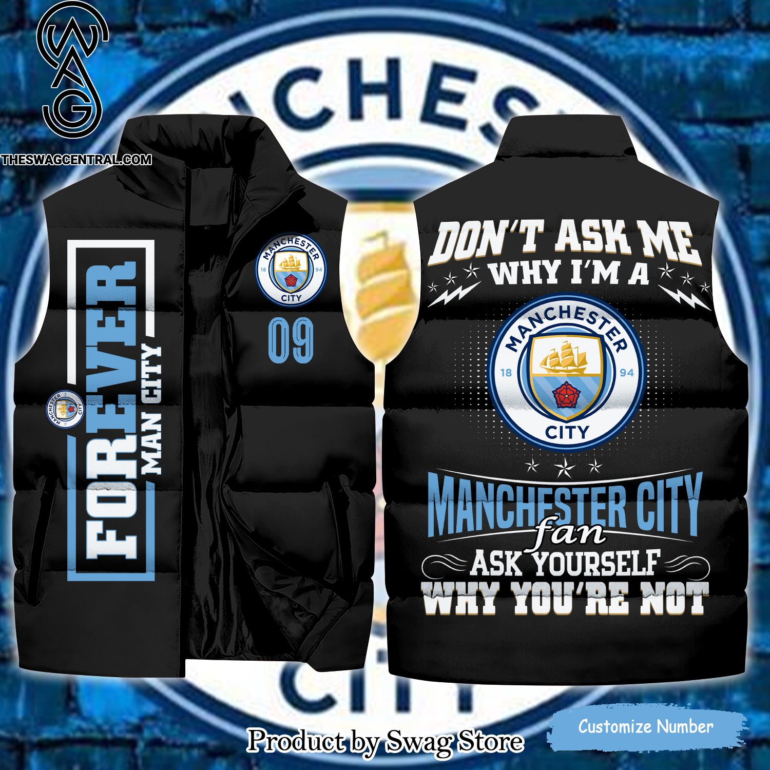 english premier league for ever manchester city unisex sleeveless jacket 1 ON3Py