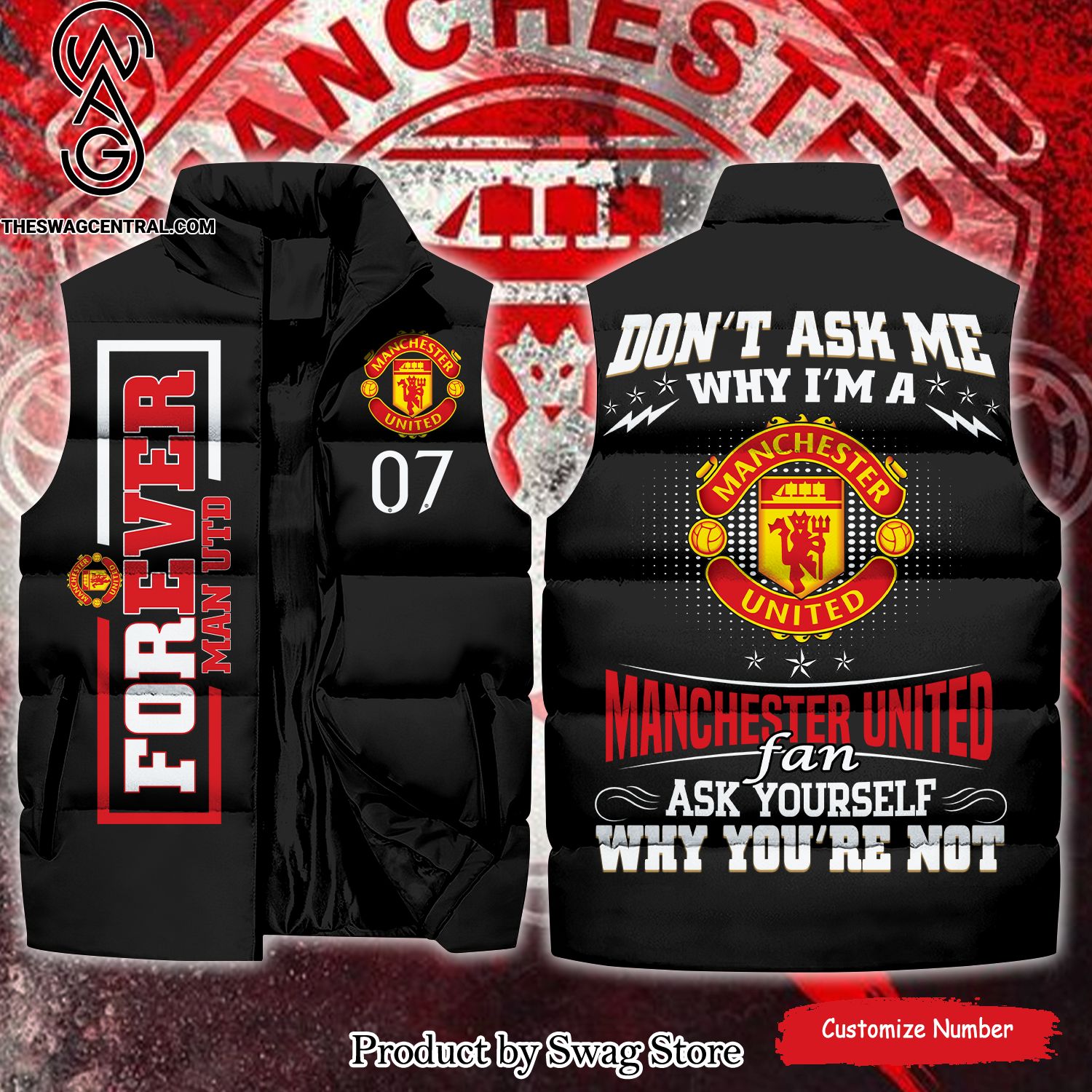 english premier league for ever manchester united classic sleeveless jacket 1 oz2Bt