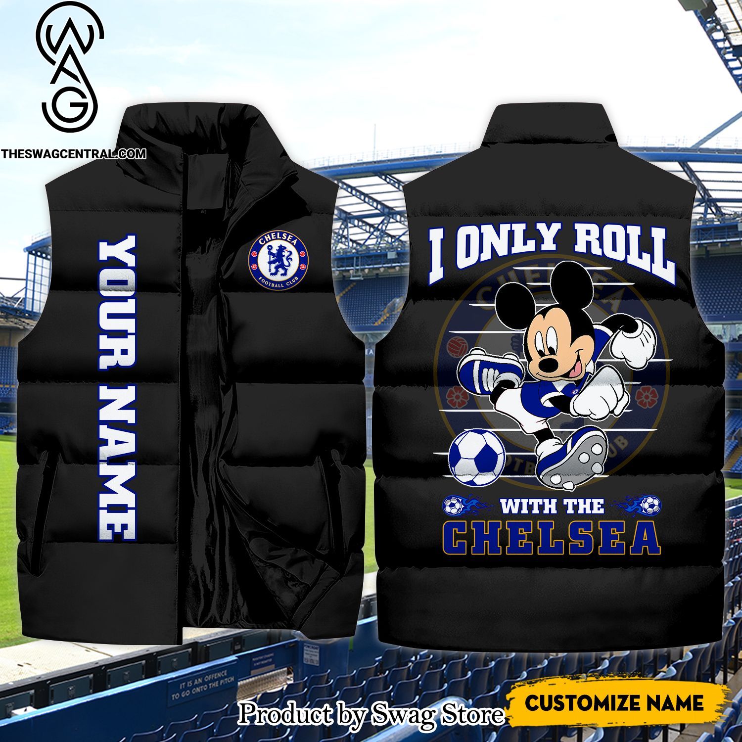 english premier league i only roll with the chelsea classic sleeveless jacket 1 BTYzN