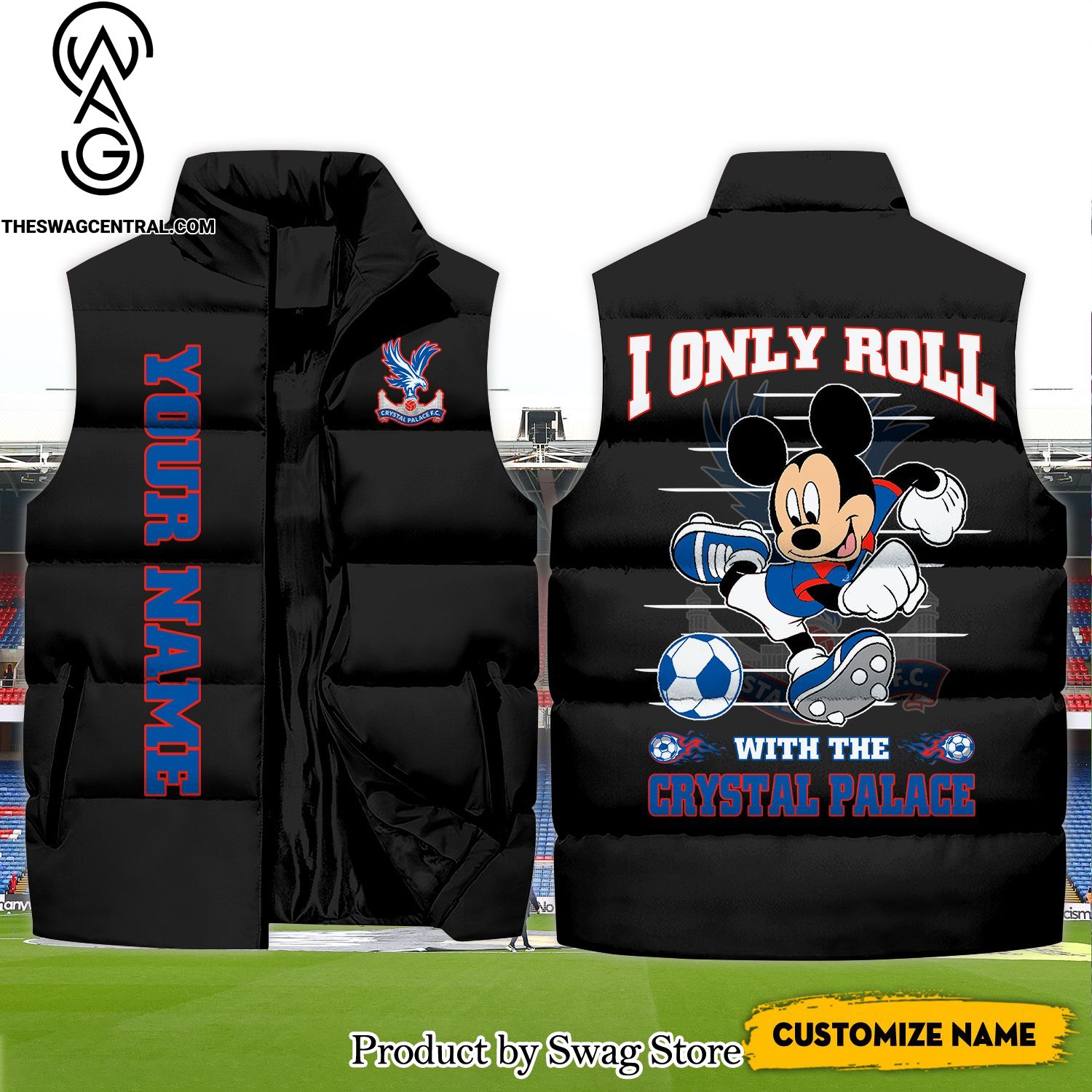 english premier league i only roll with the crystal palace classic sleeveless jacket 1 GHtRb