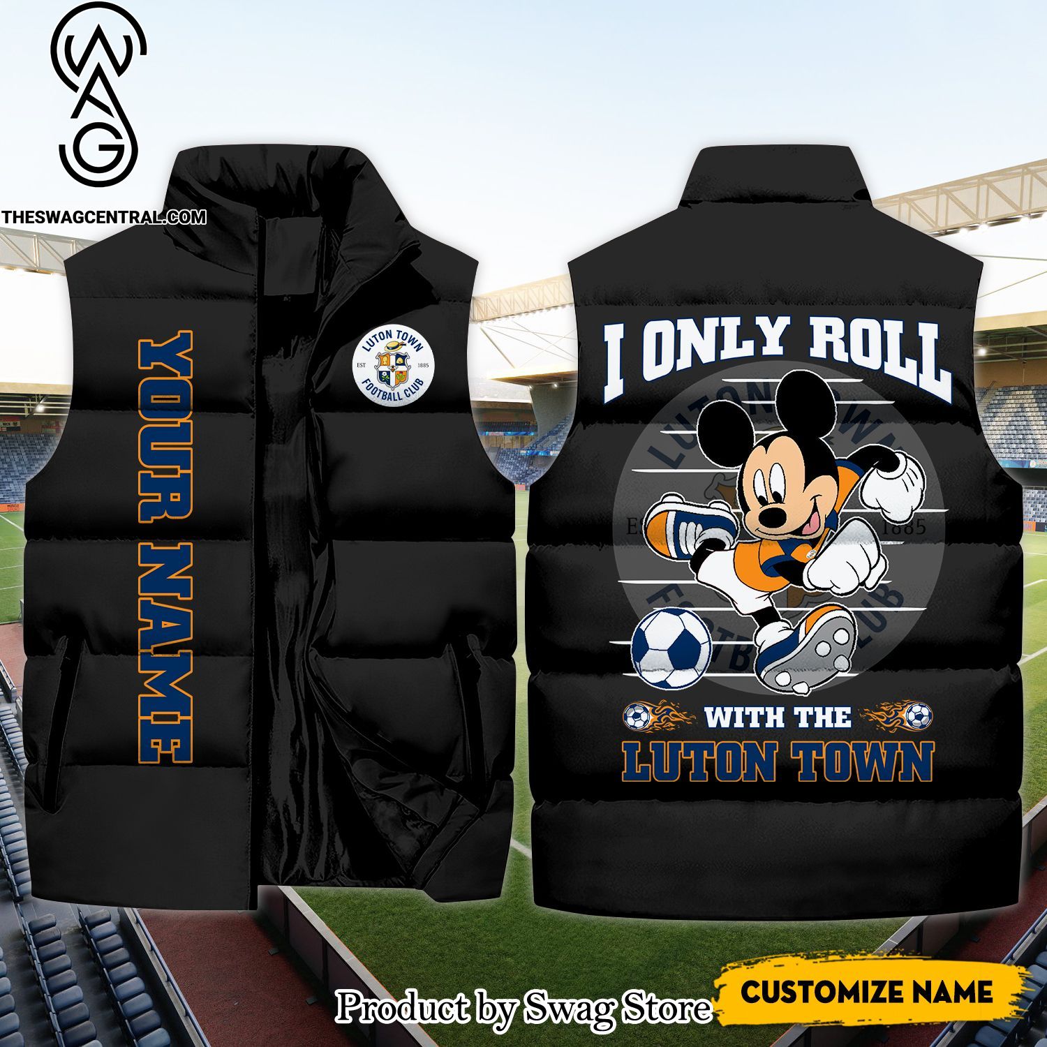 english premier league i only roll with the luton town classic sleeveless jacket 1 bBtt2