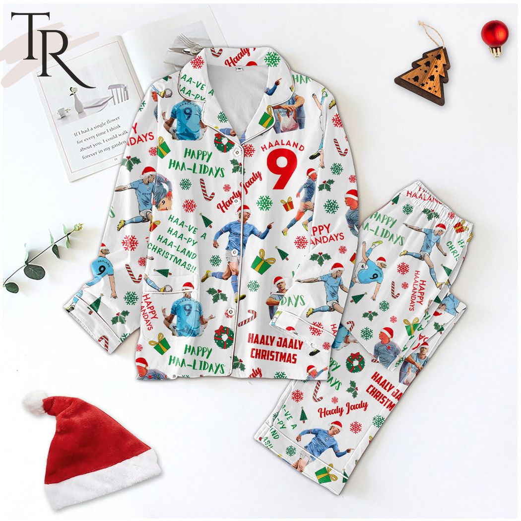 erling haaland happy haa lidays pajamas set 1 f4E9K