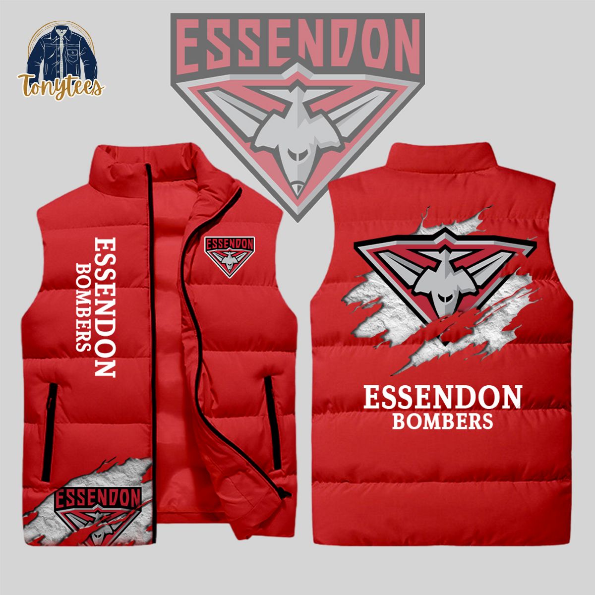 essendon bombers afl sleeveless jacket 1 ytjqc