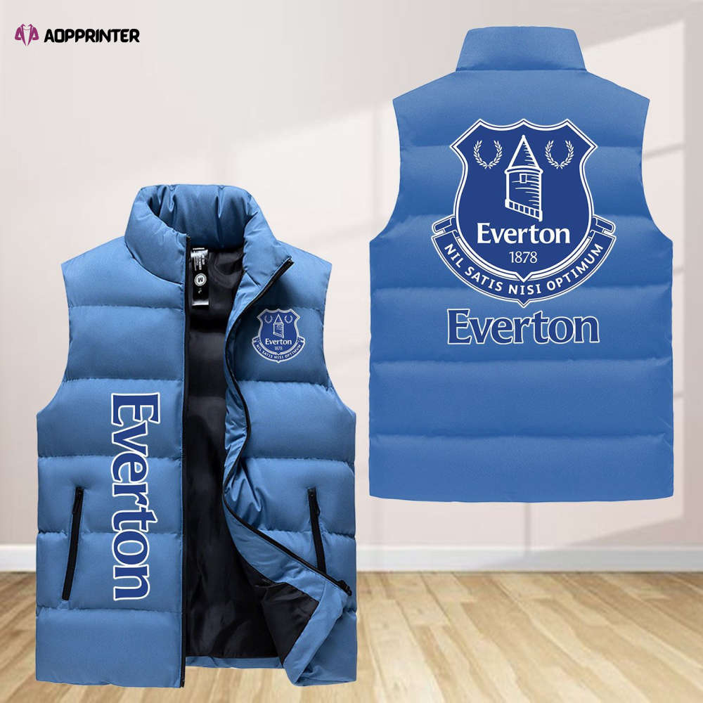 everton f c sleeveless puffer jacket custom for fans gifts