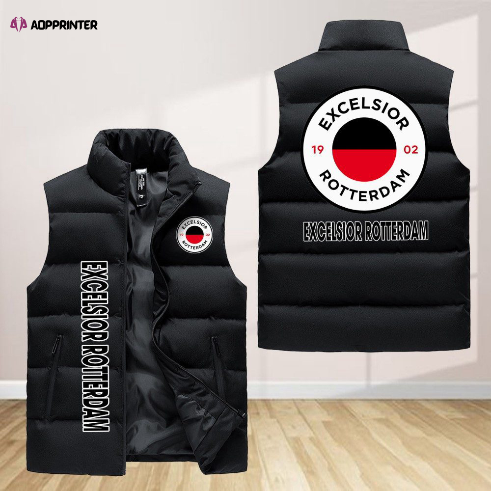 excelsior rotterdam sleeveless puffer jacket custom for fans gifts