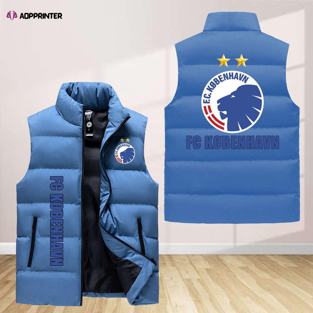 f c kobenhavn sleeveless puffer jacket custom for fans spj0664