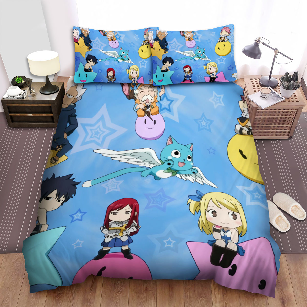 fairy tail characters chibi duvet cover bedroom sets comfortable bedding sets sur9v