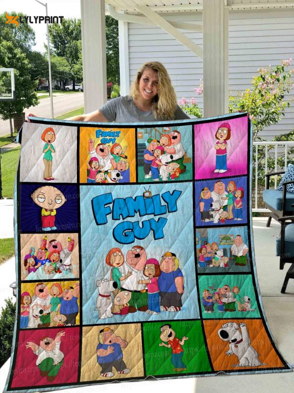 family guy quilt blanket for fans home decor gift 1