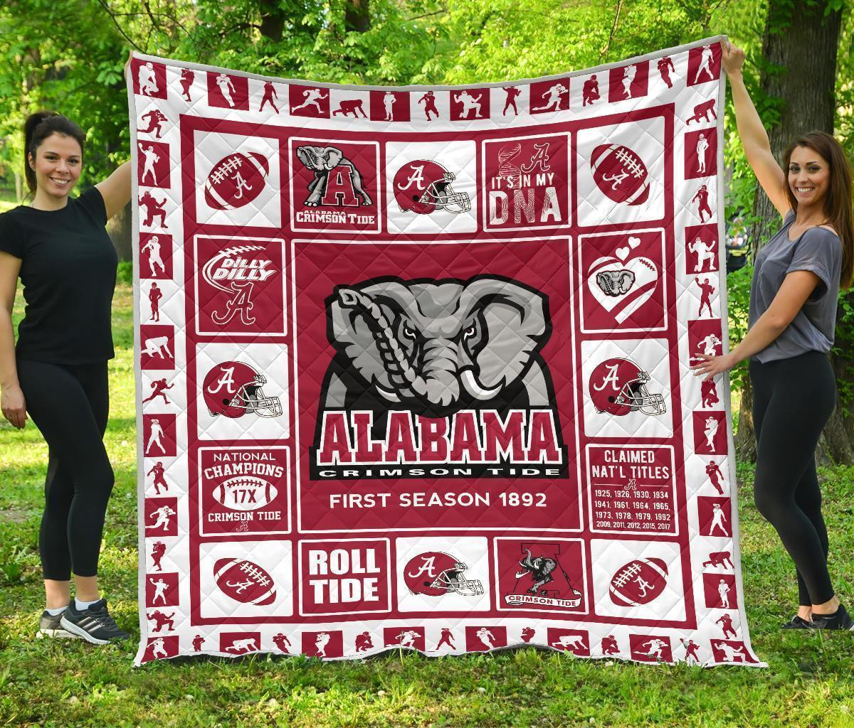 fan alabama crimson tide quilt blanket amazing gift idea w0upg