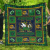 fan notre dame fighting irish quilt blanket amazing gift idea sbyta