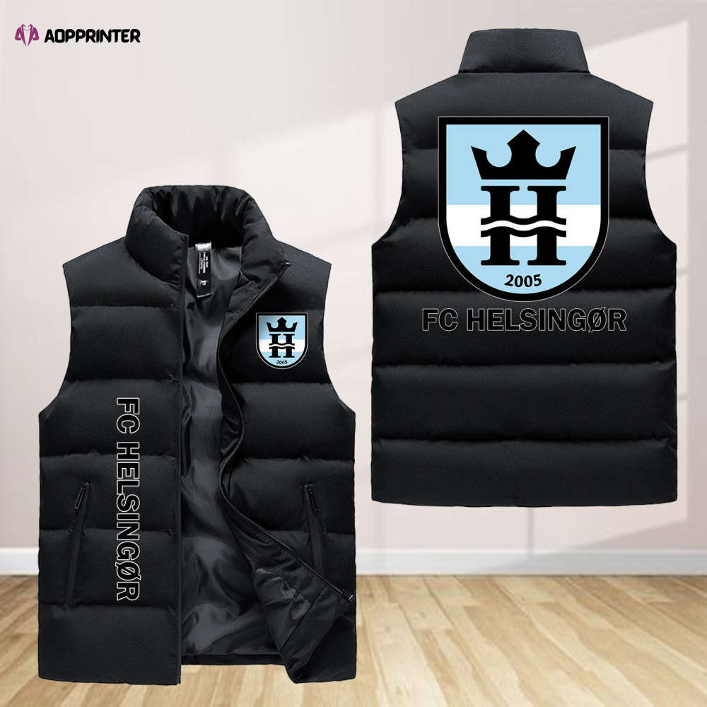 fc helsingors sleeveless puffer jacket custom for fans gifts