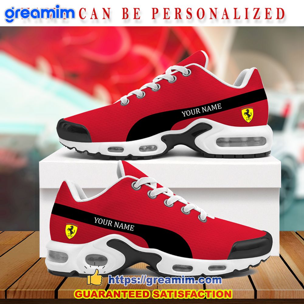 ferrari red version custom air max tn plus sneakers 1 16FGe