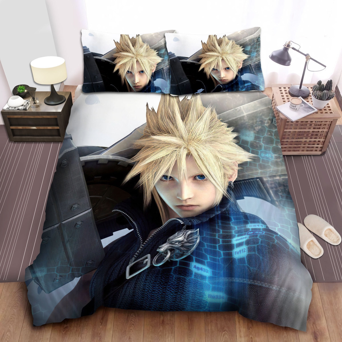 final fantasy cloud strife duvet cover bedroom sets comfortable bedding sets yrigu