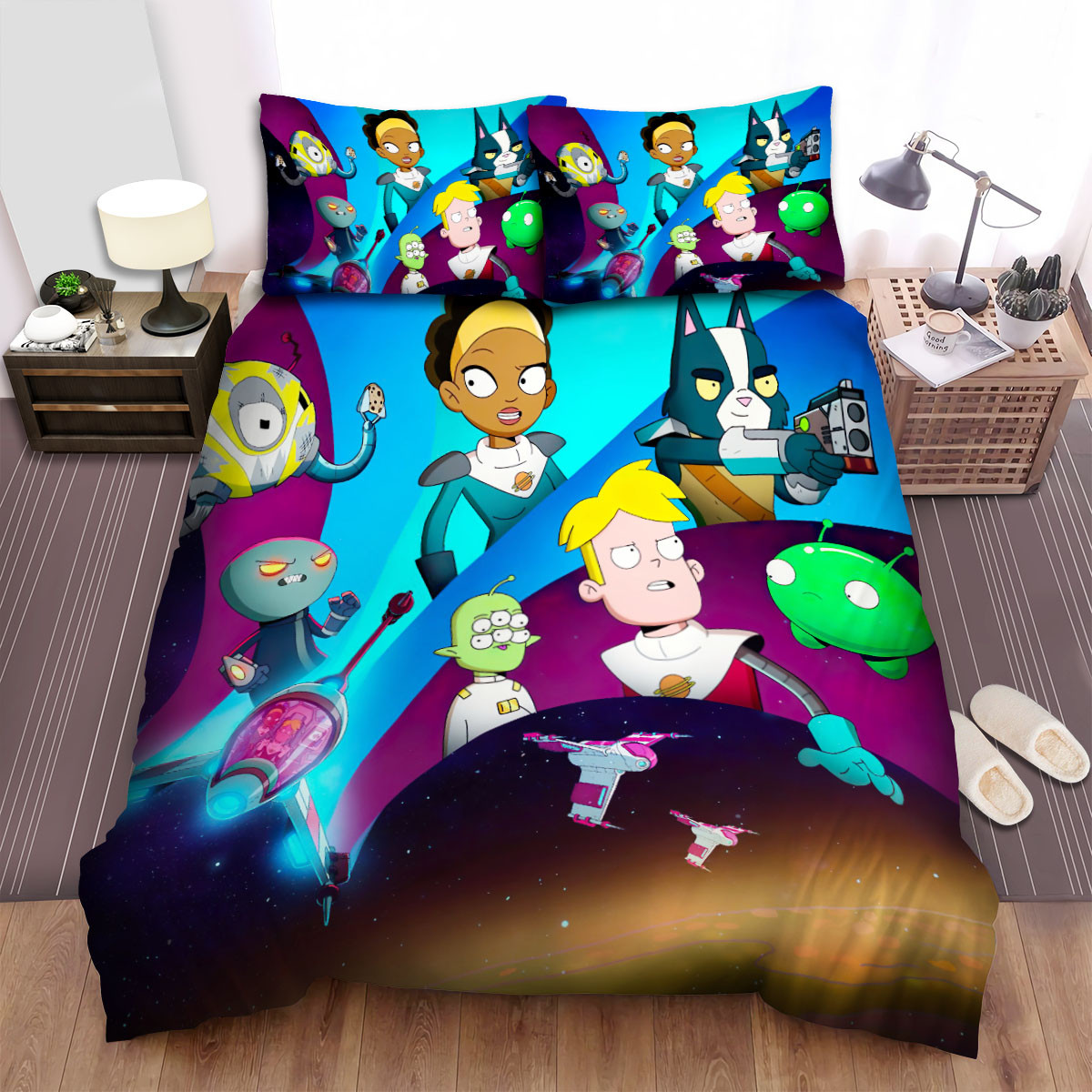 final space wallpaper art bed sheets spread comforter duvet cover bedding sets 4jd6e