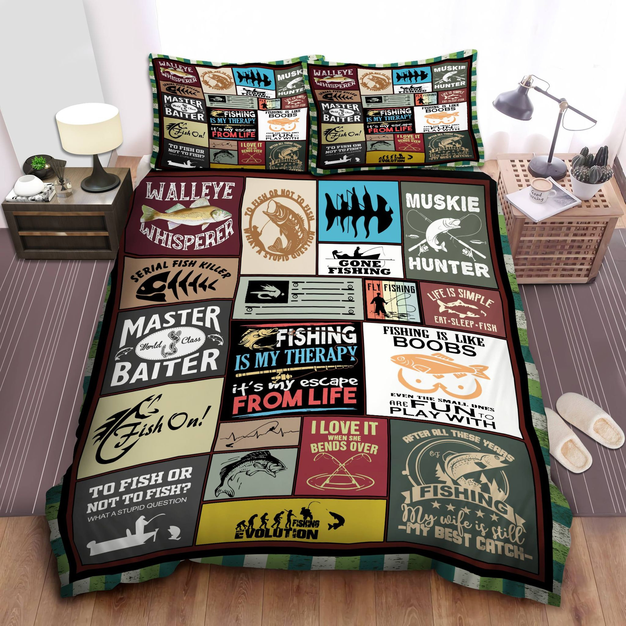 fishing is my therapy duvet cover bedroom sets comfortable bedding sets 0dyiz