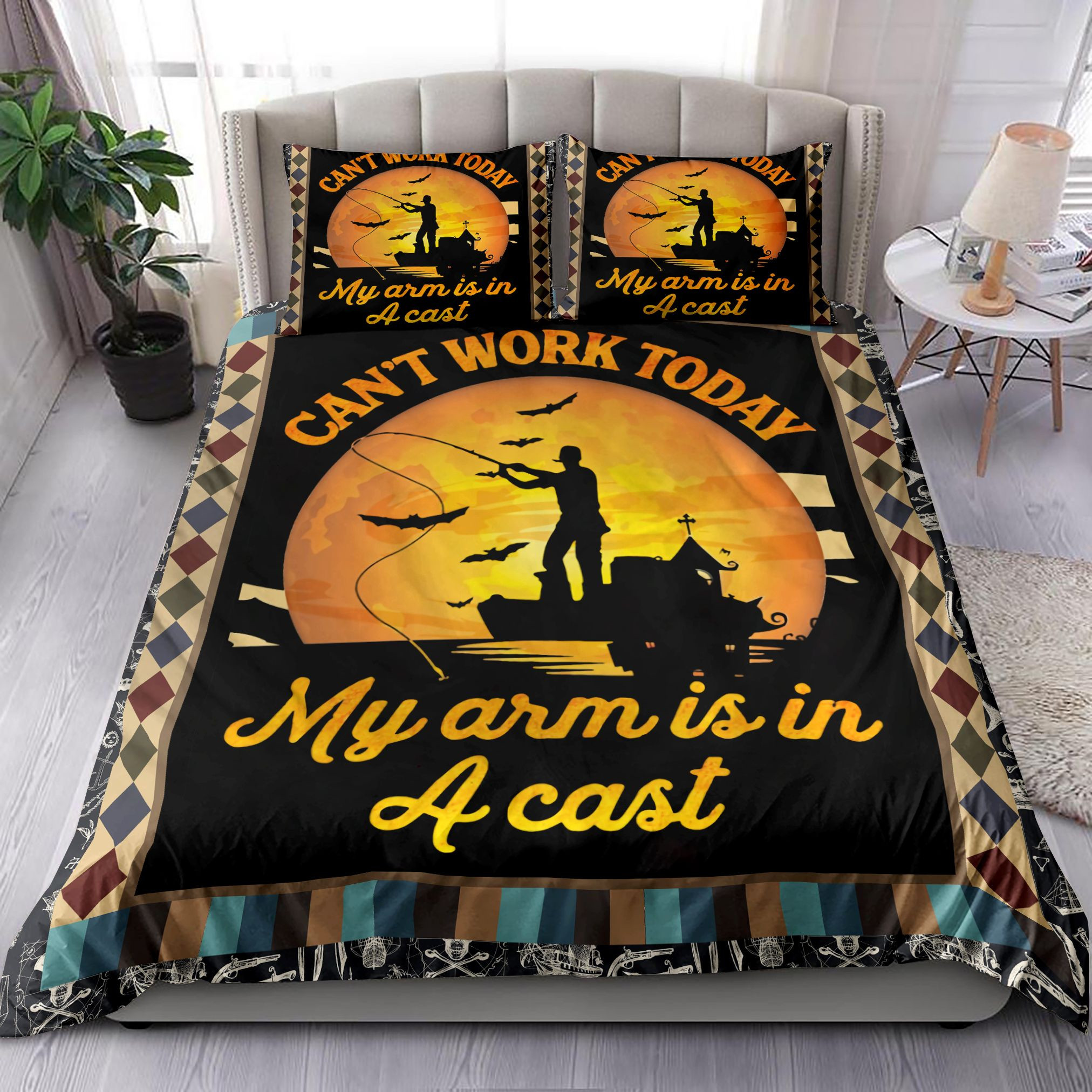 fishing my arm is in a cast duvet cover bedroom sets comfortable bedding sets gf37f