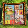 flintstone 60th anniversary quilt blanket cartoon fan gift sun6j