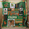 florida a m rattlers quilt blanket for fans home decor gift 1 3