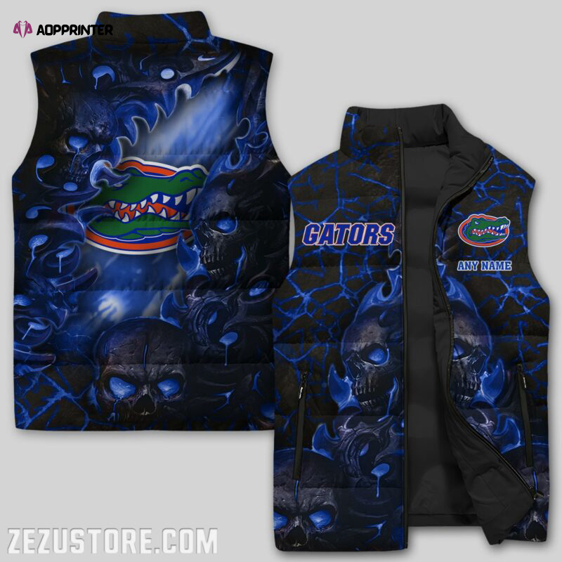 florida gators ncaa sleeveless puffer jacket custom for fans spj2037