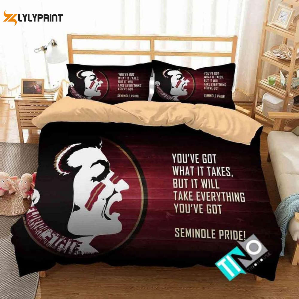 florida state seminoles duvet cover bedding set bd277