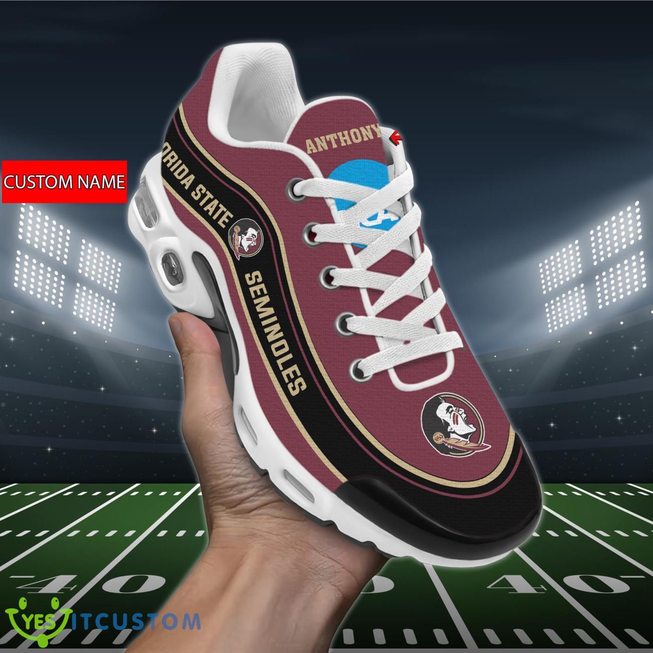 florida state seminoles ncaa air cushion sports shoes custom name for fans