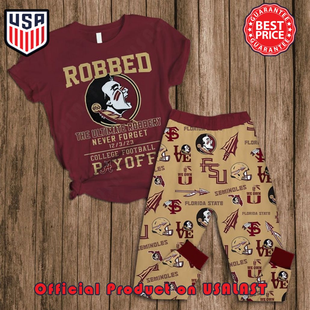 florida state seminoles the ultimate robbery never forget pajamas set 1 Us8rd