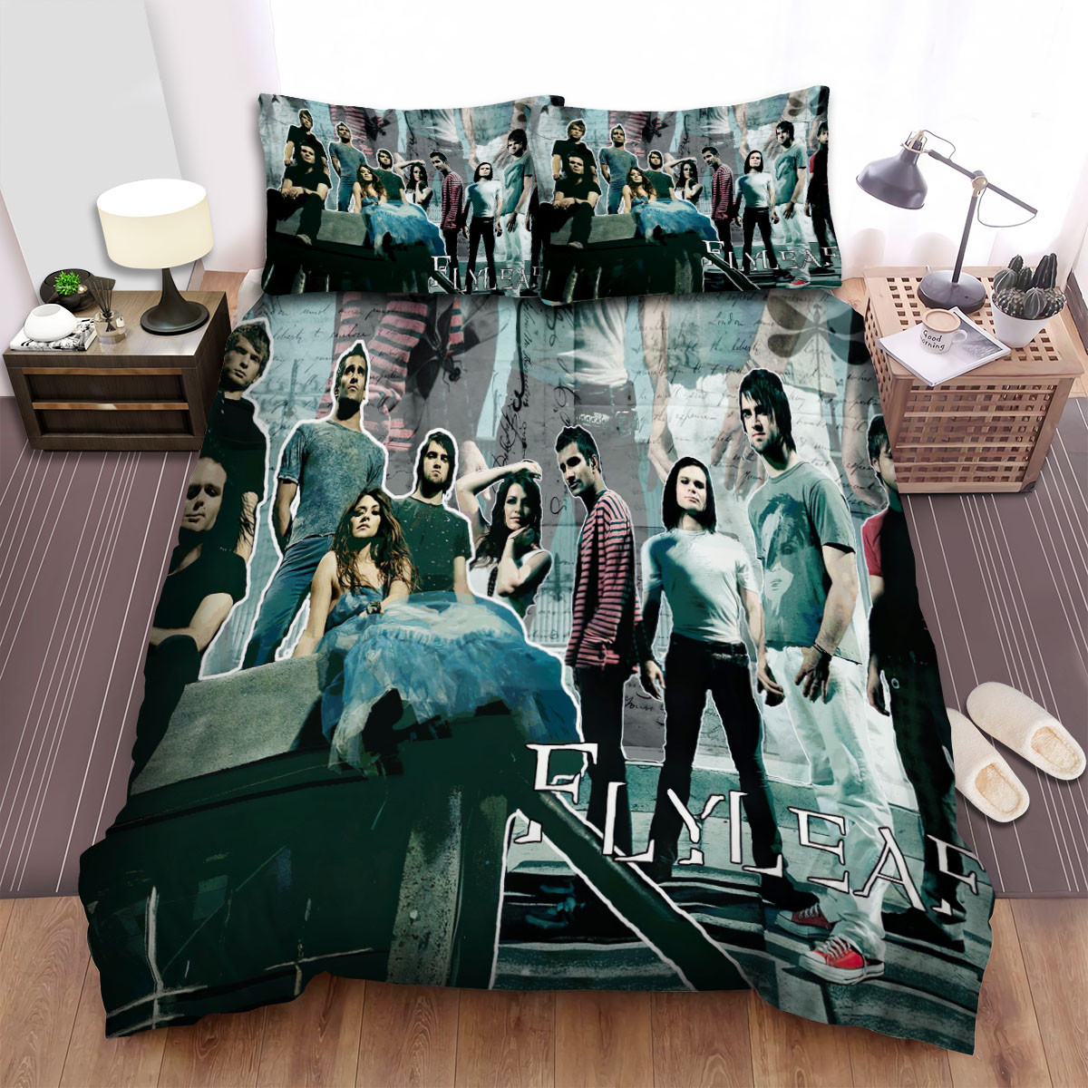 flyleaf posting of the band art picture duvet cover bedroom sets comfortable bedding sets nq59g