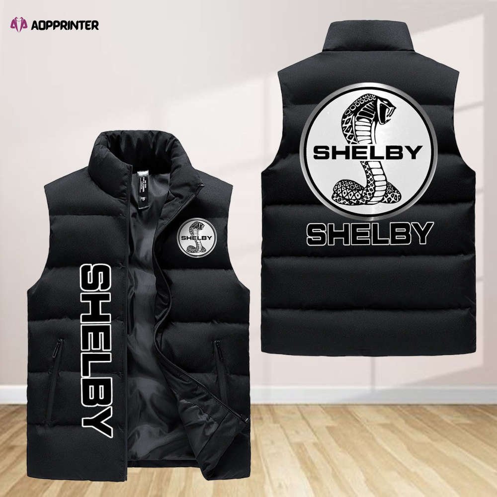 ford shelby sleeveless puffer jacket custom for fans gifts