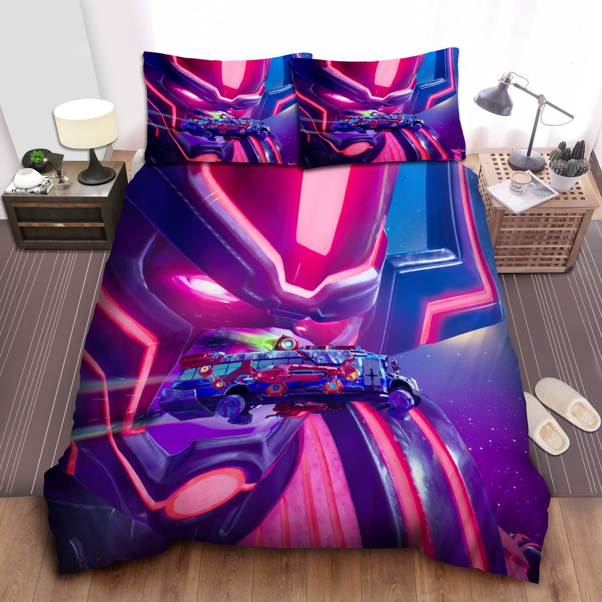 fortnite galactus event glitch duvet cover bedroom sets comfortable bedding sets un399