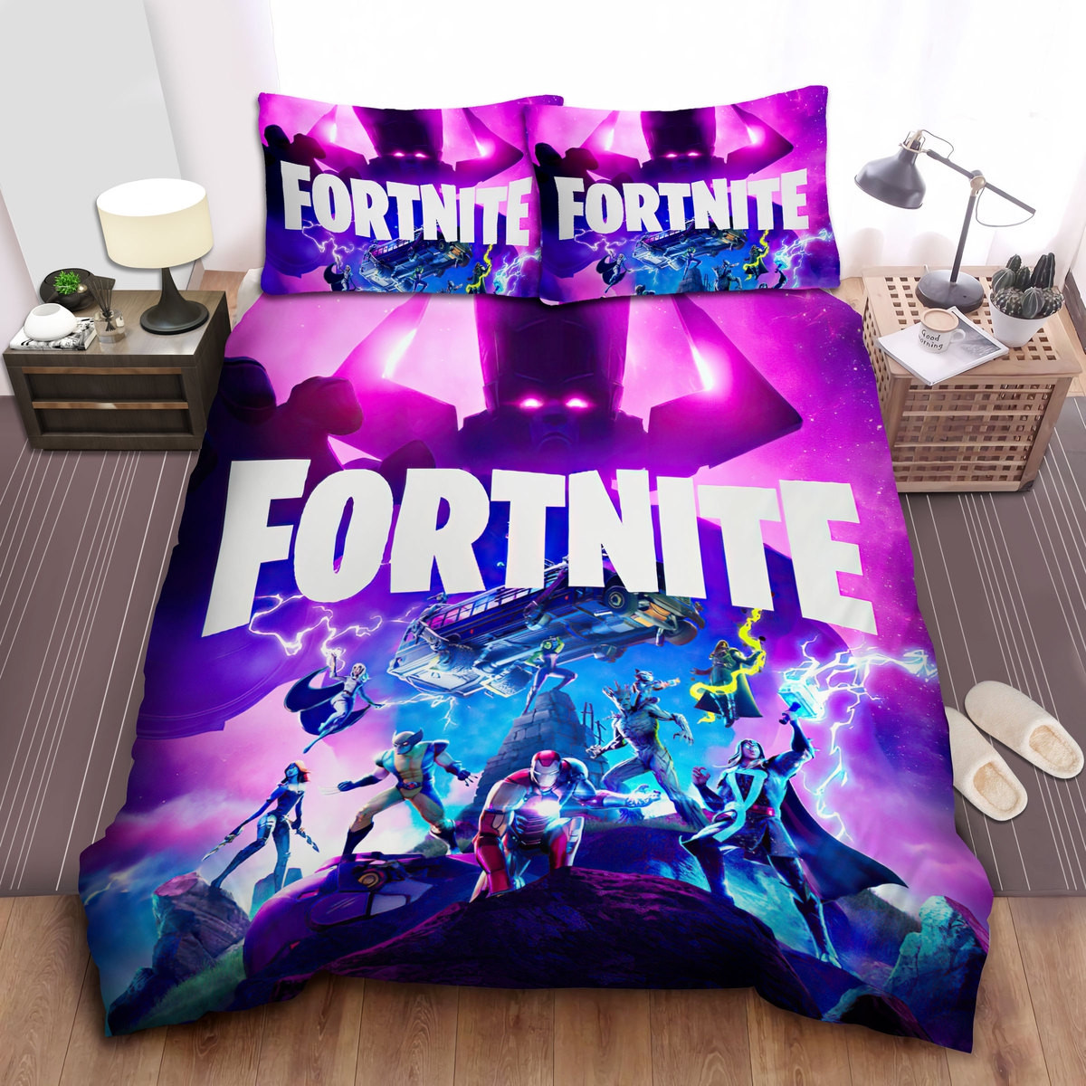 fortnite marvel comic heroes skins duvet cover bed sheets bedding set dsb6r